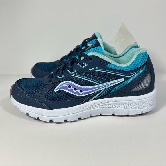 NEW Saucony Cohesion 14 Big Kids Lace Up Indoor Gym Sneakers Shoes; Youth Sz 1.5 - Picture 3 of 15
